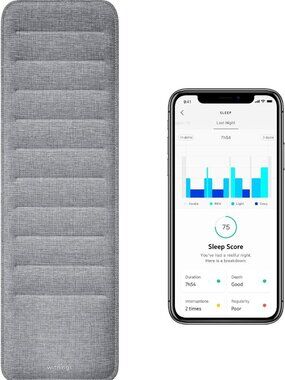 Withings Sleep - Sleep Tracking Pad Under The Mattress With Sleep Cycle Analysis